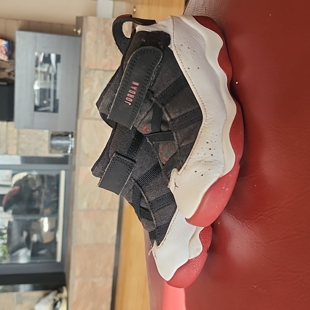 Nike: Jordan 6 Rings TD Infant Shoes, black/white/red, Children's size 9